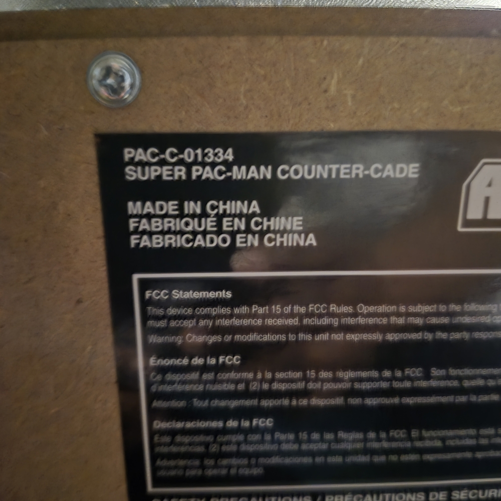 Arcade Super Pac-Man Retro Arcade Cabinet - Black - Picture 12 of 16